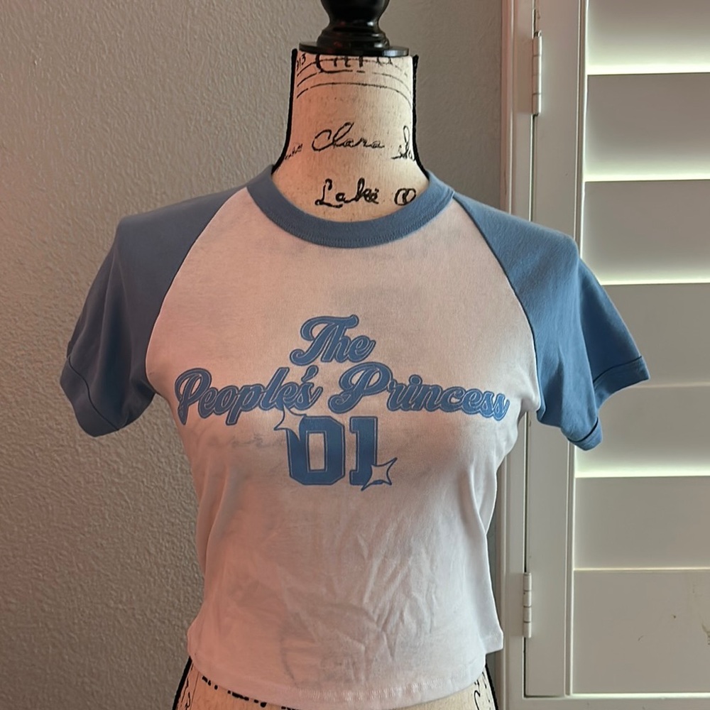 The People's Princess 01 Blue and White T-Shirt